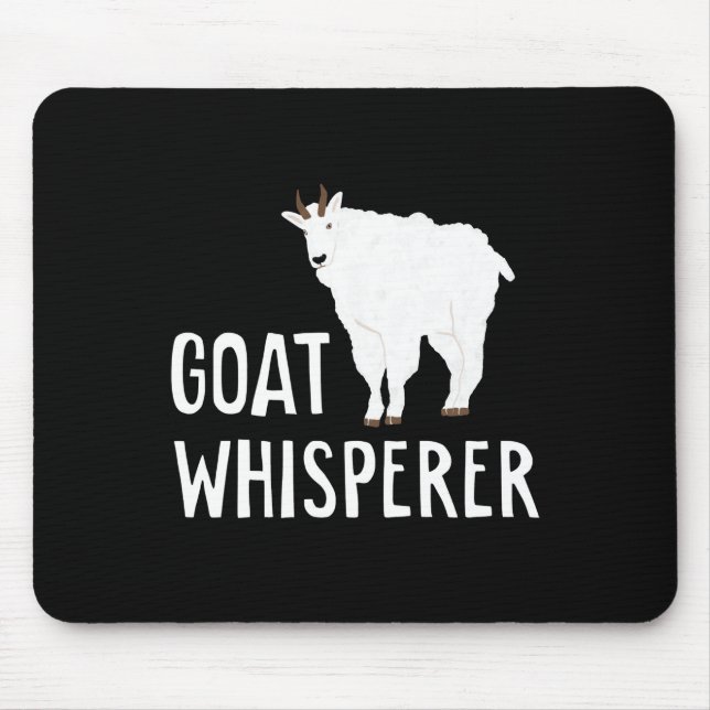 Goat Whisperer  Funny Goat Farm Tshirt  Pet Goat Mouse Mat (Front)