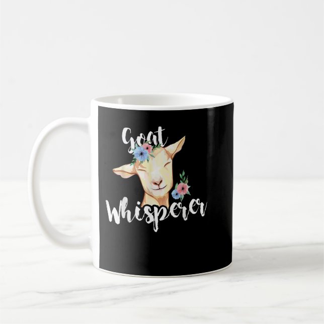 Goat Whisperer - Goat  Coffee Mug (Left)