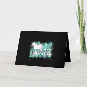 Goat Whisperer Goats Farmer Card