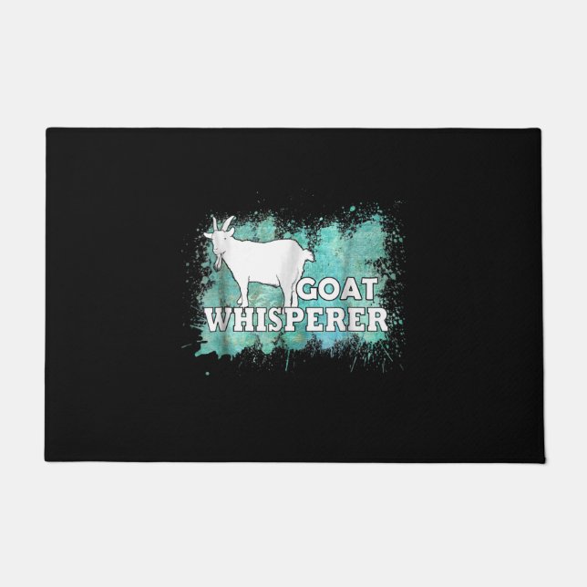 Goat Whisperer Goats Farmer Doormat (Front)