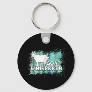 Goat Whisperer Goats Farmer Key Ring