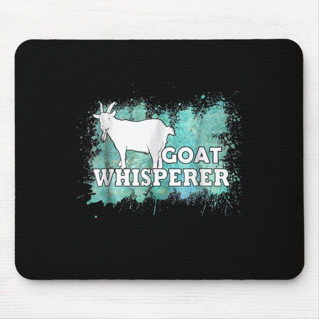 Goat Whisperer Goats Farmer Mouse Mat (Front)