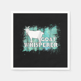 Goat Whisperer Goats Farmer Napkin