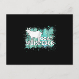 Goat Whisperer Goats Farmer Postcard