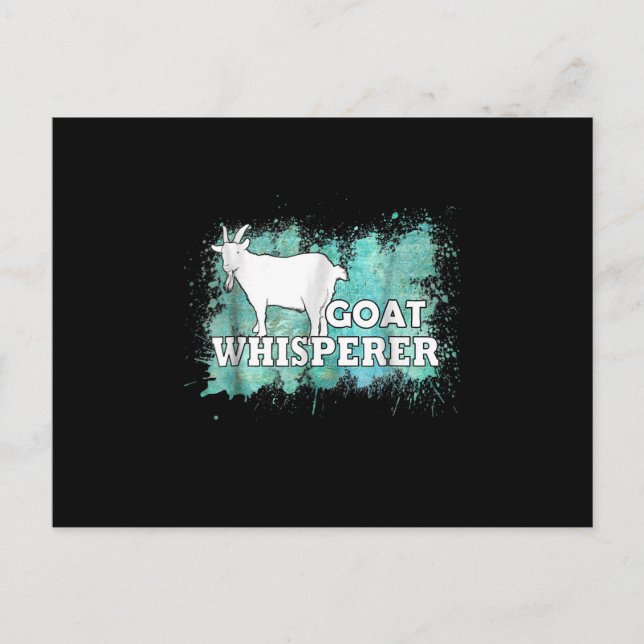 Goat Whisperer Goats Farmer Postcard (Front)