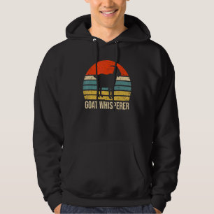 Goat Whisperer Retro Distressed Goat Farmer Farm Hoodie