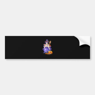 Goat With Hat Candy Pumpkin Halloween Gift Bumper Sticker