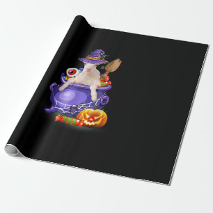 Goat With Hat Candy Pumpkin Halloween Gift Wrapping Paper