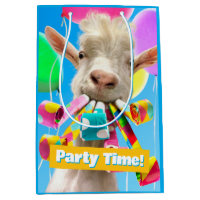 Goat with Party Blowers