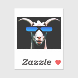 Goat with Sunglasses Sticker