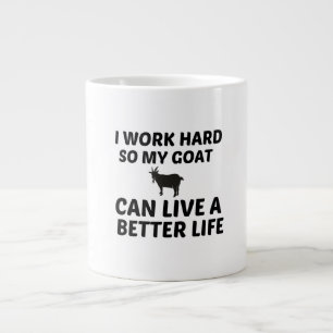 GOAT WORK BETTER LIFE LARGE COFFEE MUG
