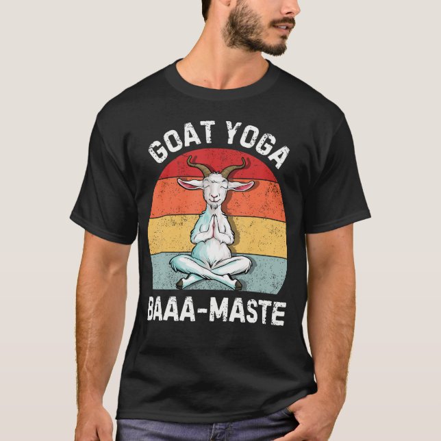 Goat Yoga Baaa-Maste T-Shirt (Front)