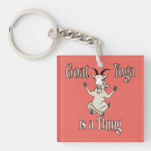 Goat Yoga is a Thing   GetYerGoat™ Key Ring