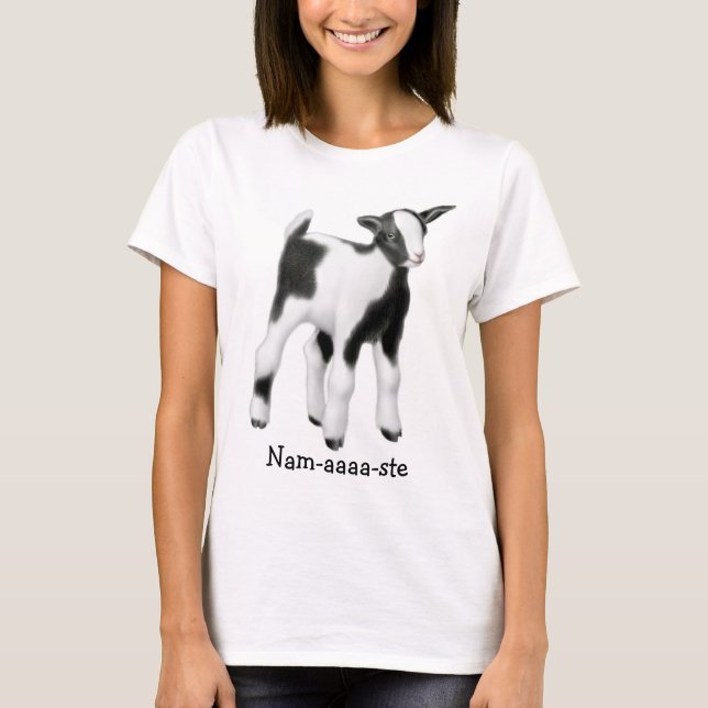 Goat Yoga Namaste Women's T-Shirt (Front)