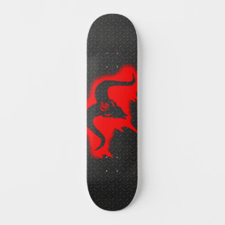 Goatamentise Goatskull Stencil Skateboard