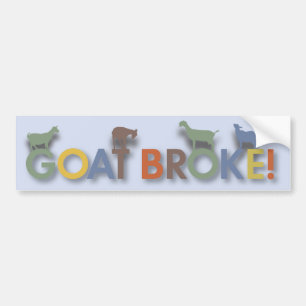 GOATBROKEBLUE.ai Bumper Sticker