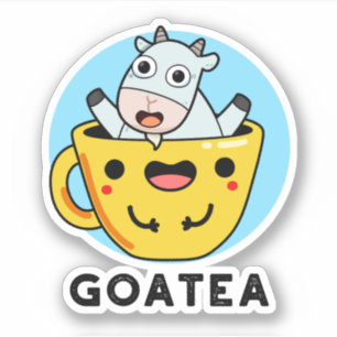 Goatea Funny Goat Tea Pun 