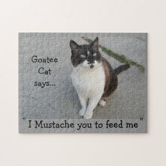 Goatee Cat Moustache you... Jigsaw Puzzle