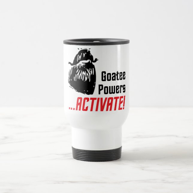 Goatee Powers Travel Mug (Center)