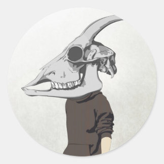 goathead classic round sticker