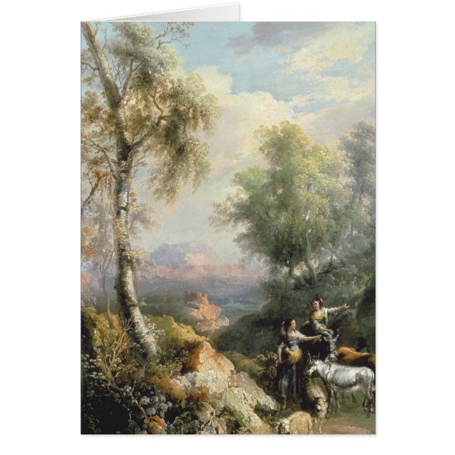 Goatherds in mountainous Spanish landscape (Front)