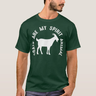 Goats Are My Spirit Animal Cute Farmer Goat Mum An T-Shirt