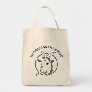 GOATS ARE MY WORLD   by TotallyGoatally™ Tote Bag