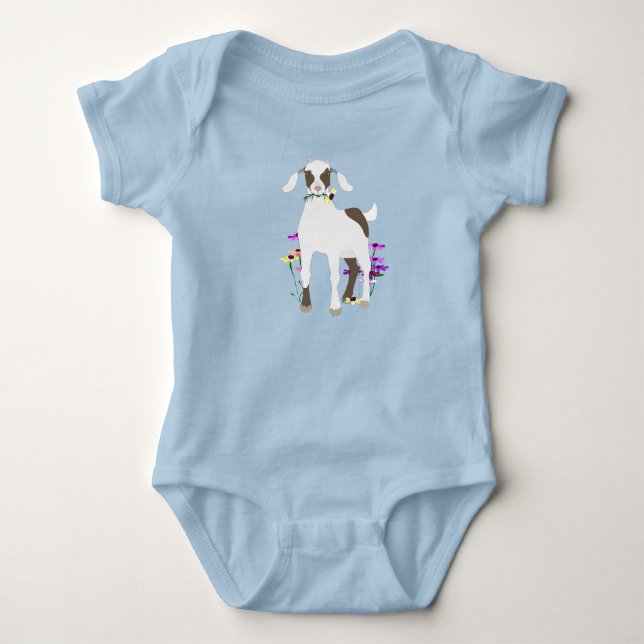 Goats Baby Bodysuit (Front)