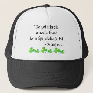 Goat's beard trucker hat