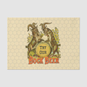 Goats Bock Beer Advertising Tissue Paper