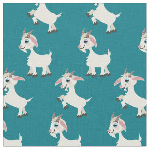 Goats Cute Kids Fabric