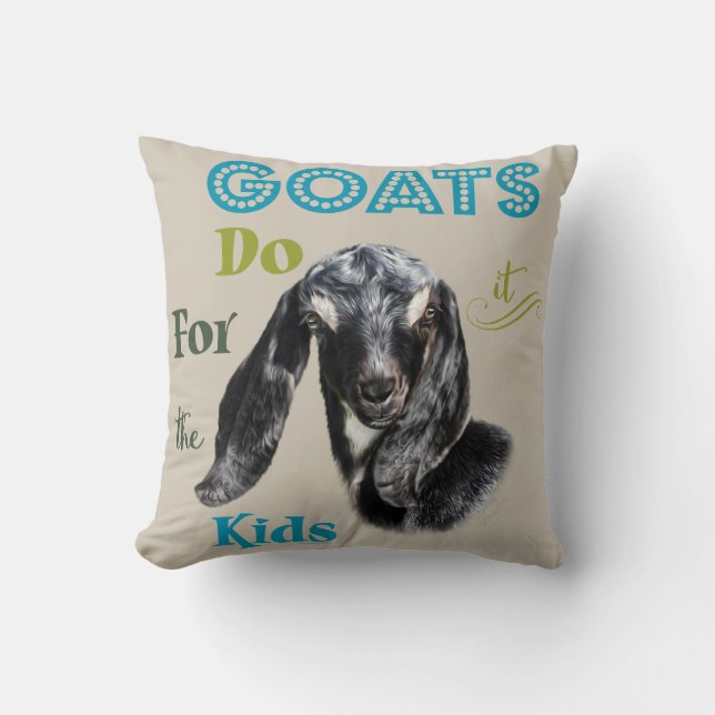 GOATS | Do it for the Kids GetYerGoat™ Cushion (Front)