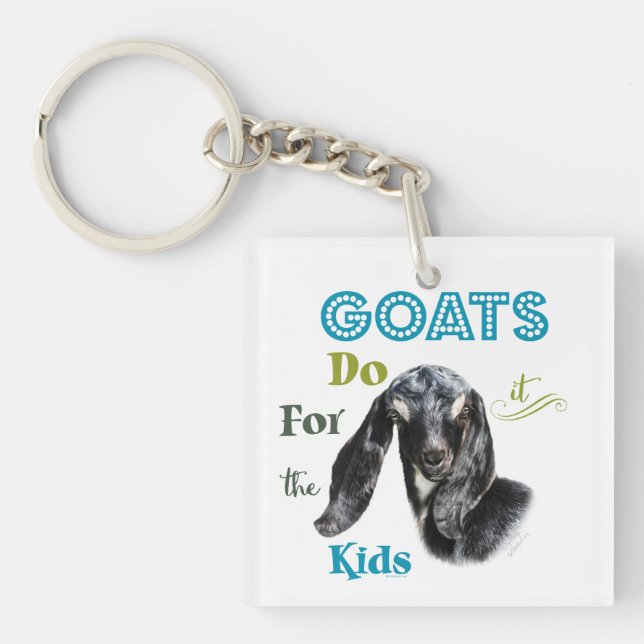 GOATS | Do it for the Kids GetYerGoat™ Key Ring (Front)