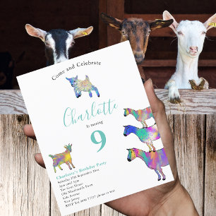 Goats Farm Animal 9th Birthday Party