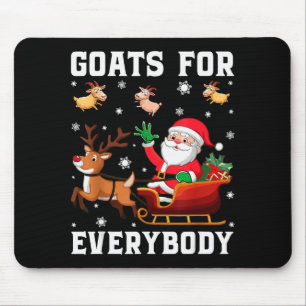 Goats For Everybody Santa Sleigh Funny Christmas G Mouse Mat
