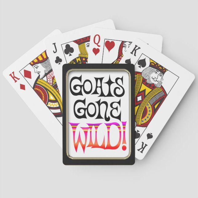 Goats Gone Wild  Bicycle® Playing Playing Cards (Back)