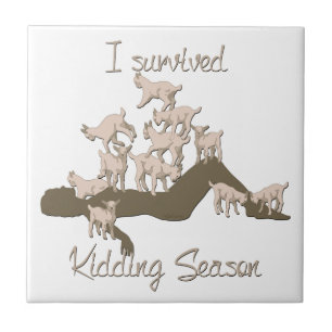 GOATS   I Survived Kidding Season by GetYerGoat Tile