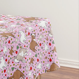 Goats in Pink Tablecloth