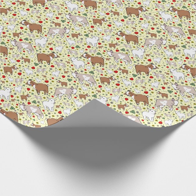Goats in Yellow Wrapping Paper (Corner)