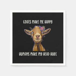 Goats Make Me Happy , Goat Lover Napkin