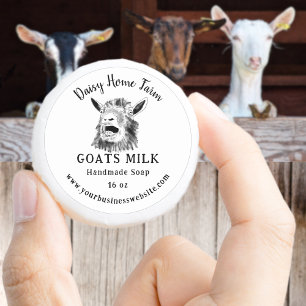 Goats Milk Soap Business Website  Classic Round Sticker