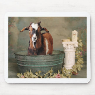 Goats need baths too mouse mat