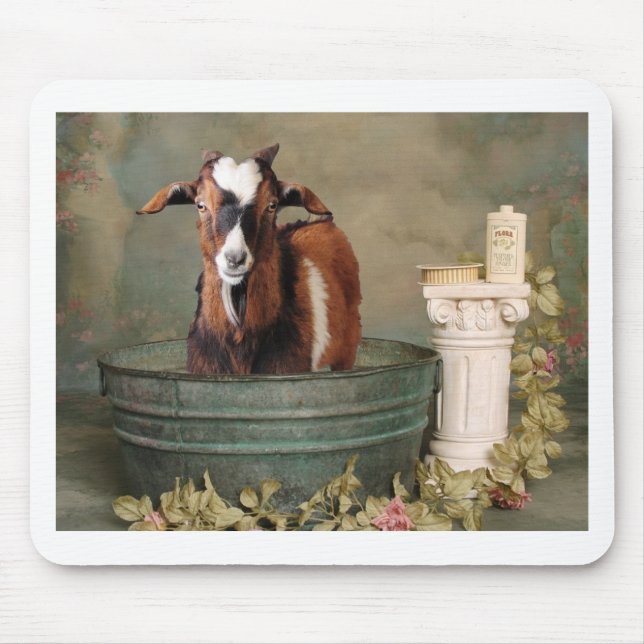 Goats need baths too mouse mat (Front)