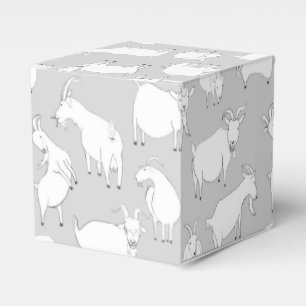 Goats playing - Grey Favour Box