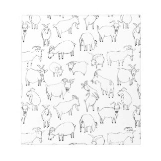Goats Playing –  Transparent Notepad