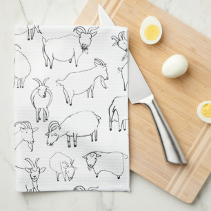 Goats Playing – Transparent Tea Towel