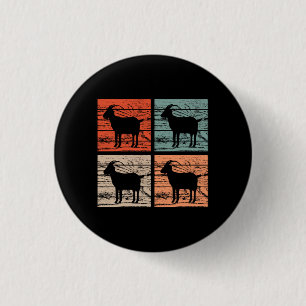 Goats Retro 3 Cm Round Badge