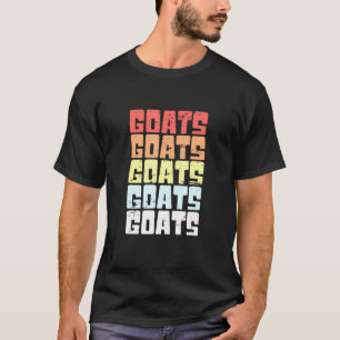 Goats Retro Vintage Design Goat Animal T-Shirt