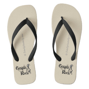 GOATS ROCK   by TotallyGoatally™ Flip Flops