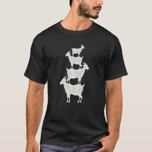Goats stacked on each other animal pet T-Shirt